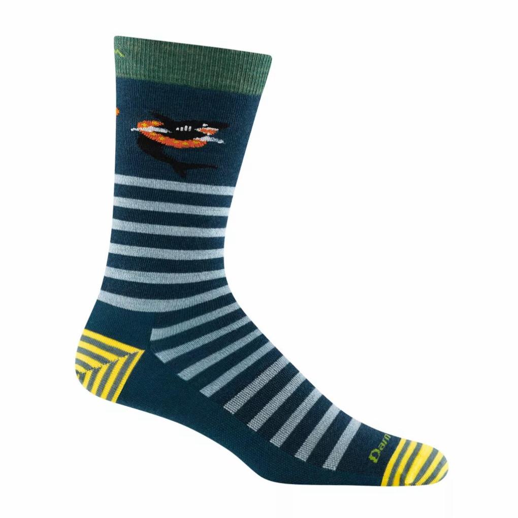 Orvis Socks | Darn Tough® Animal Haus Crew Lightweight Socks Dark Teal - Men