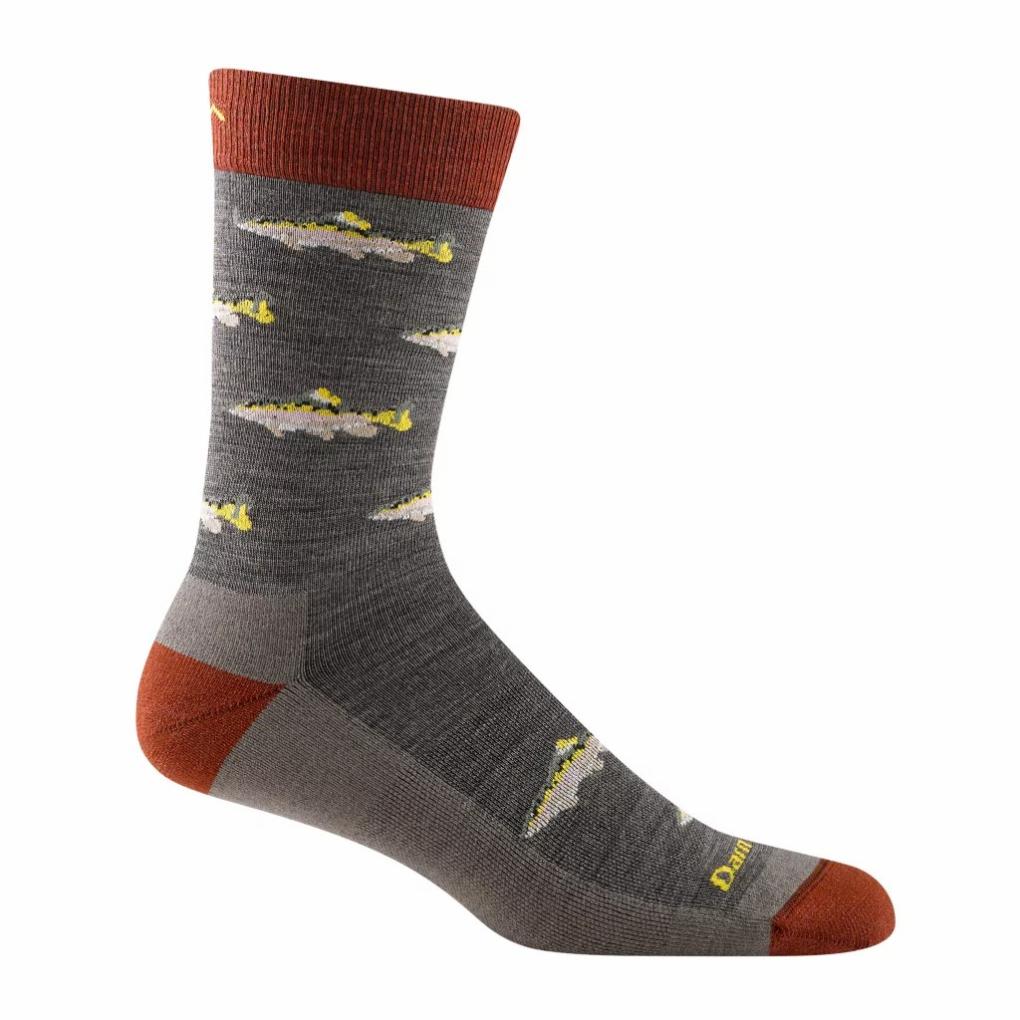 Orvis Socks | Darn Tough® Spey Fly Crew Lightweight Socks Taupe - Men