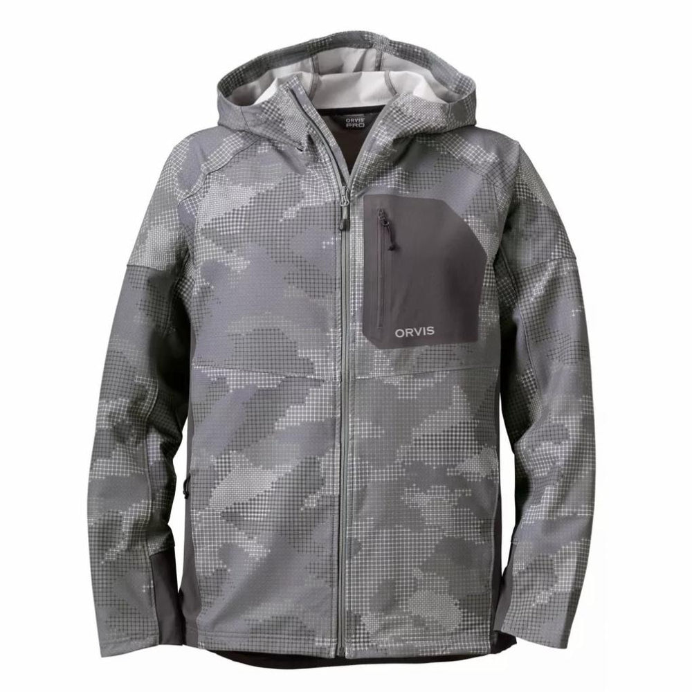 Orvis Softshells | Men’s PRO LT Softshell Hoodie Steel Camo - Hunt/Men