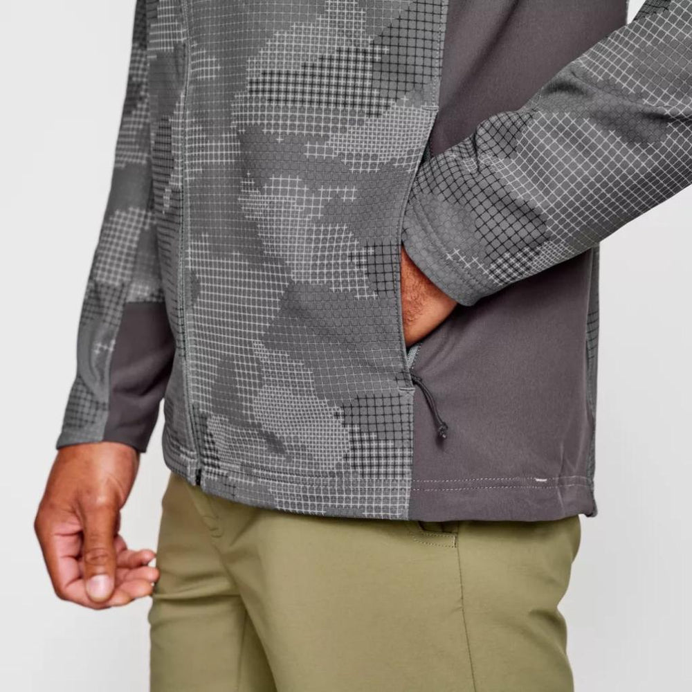 Orvis Softshells | Men’s PRO LT Softshell Hoodie Steel Camo - Hunt/Men