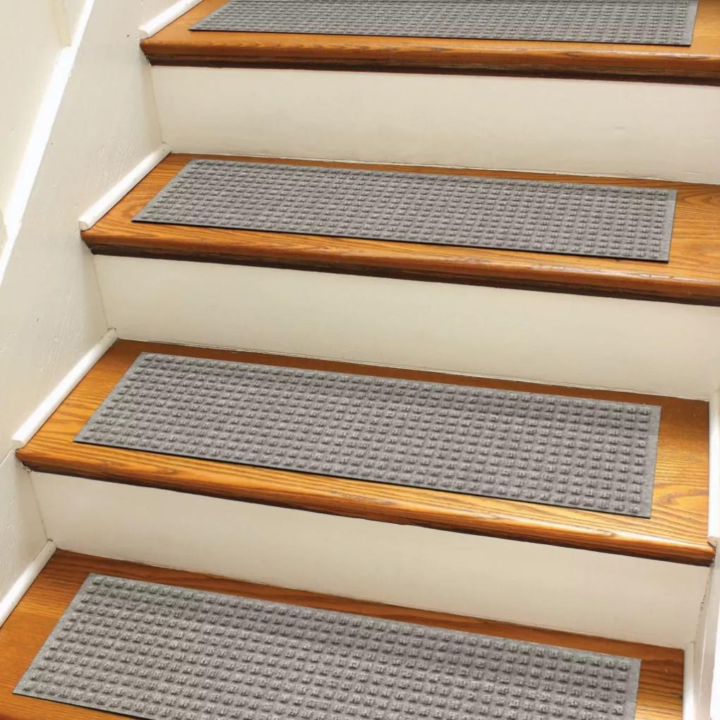 Orvis Steps, Lifts &amp; Traction | Recycled Water Trapper® Grid Stair Treads - Set Of Four Gray - Dogs/Home Goods