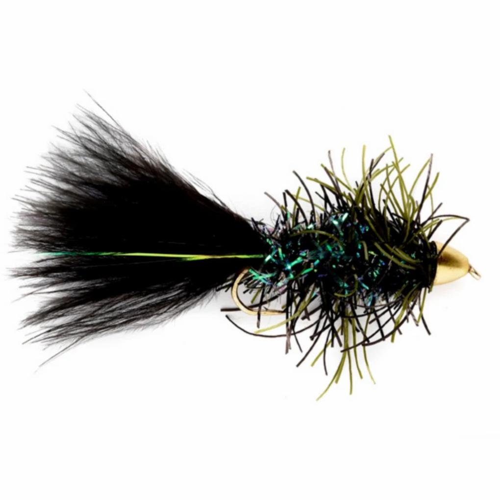 Orvis Streamer Flies | Conehead Rubber Bugger Black - Fly Fishing