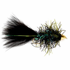 Orvis Streamer Flies | Conehead Rubber Bugger Black - Fly Fishing