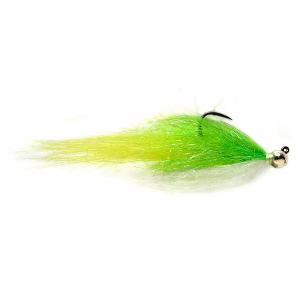 Orvis Streamer Flies | GD Spark Plug Chartreuse White - Fly Fishing