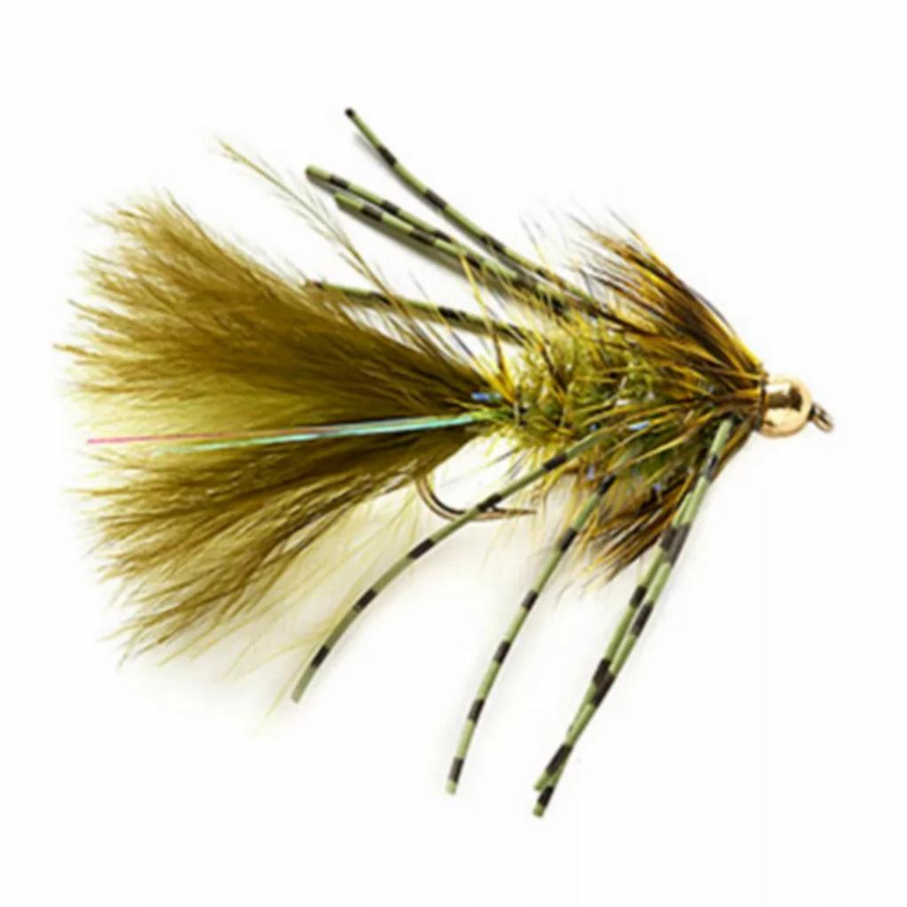Orvis Streamer Flies | TH Rubber-Legged Bugger Green - Fly Fishing