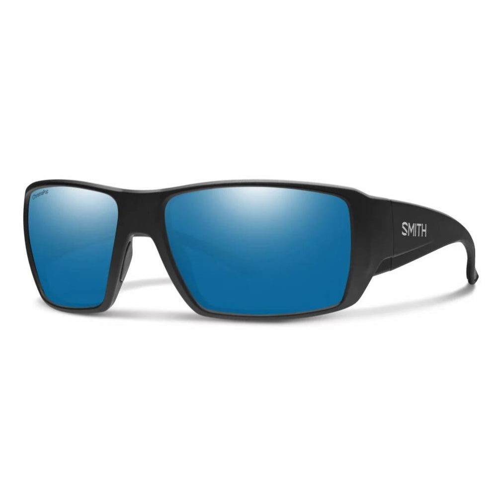 Orvis Sunglasses | Smith Guide’s Choice XL Polarized Sunglasses Matte Black/blue Polarized Glass Lens - Fly Fishing