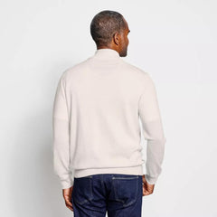 Orvis Sweaters | Merino Button Mockneck Sweater Navy - Men
