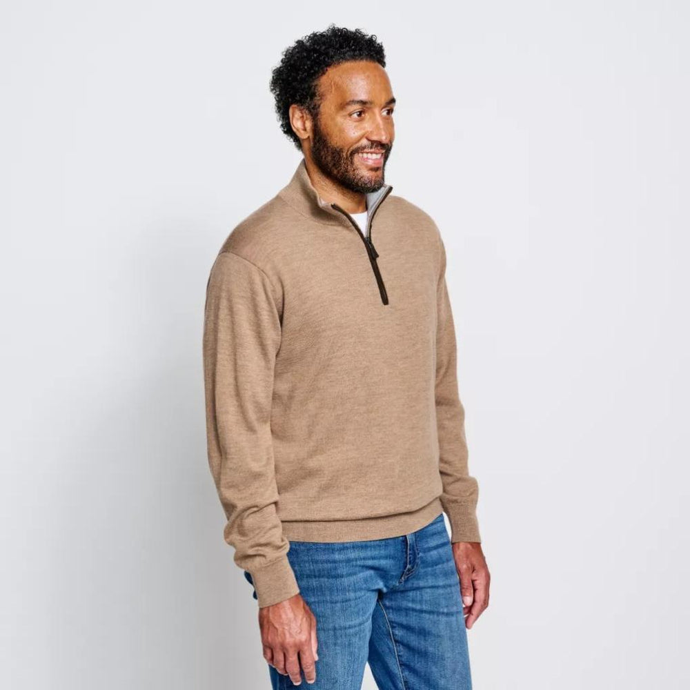 Orvis Sweaters | Merino Wool 1/4-Zip Sweater 2.0 Charcoal - Men