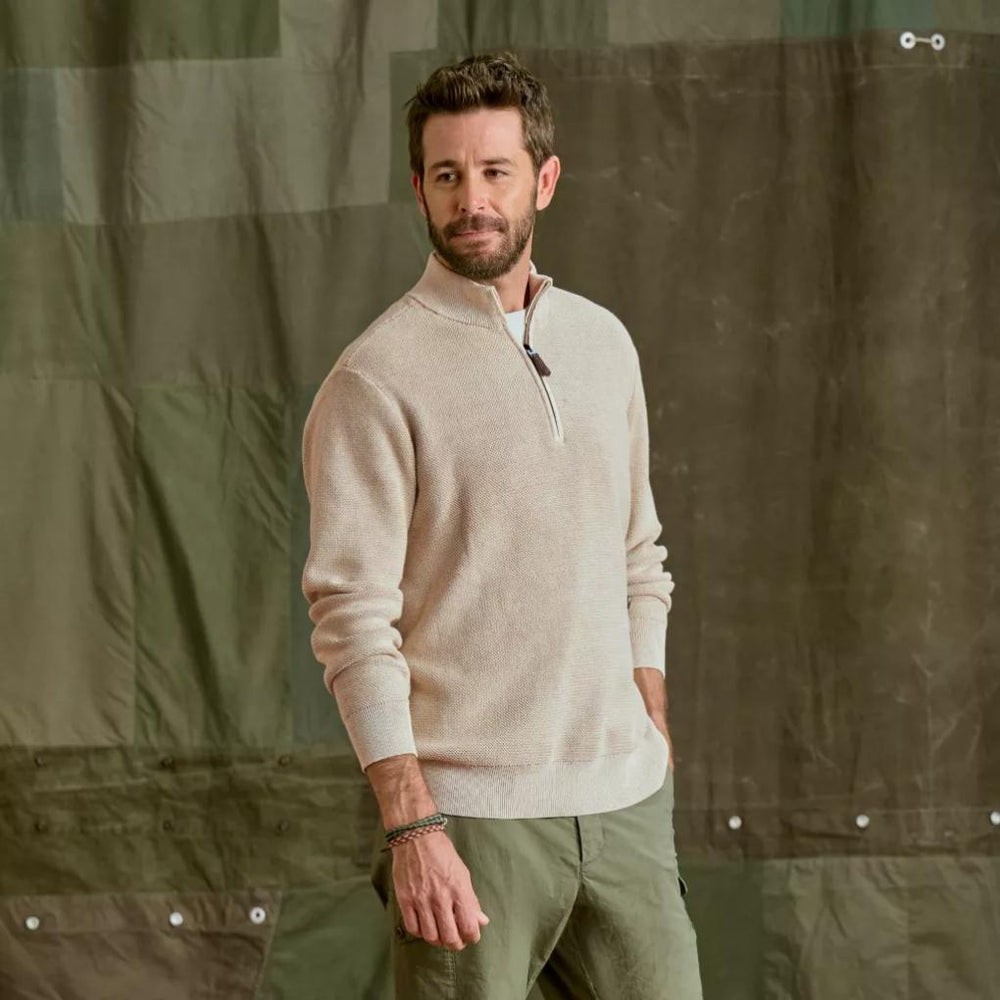 Orvis Sweaters | Sun-Faded 1/4-Zip Sweater Shiitake - Men