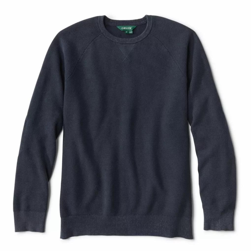 Orvis Sweaters | Sun-Faded Crewneck Sweater True Navy - Men