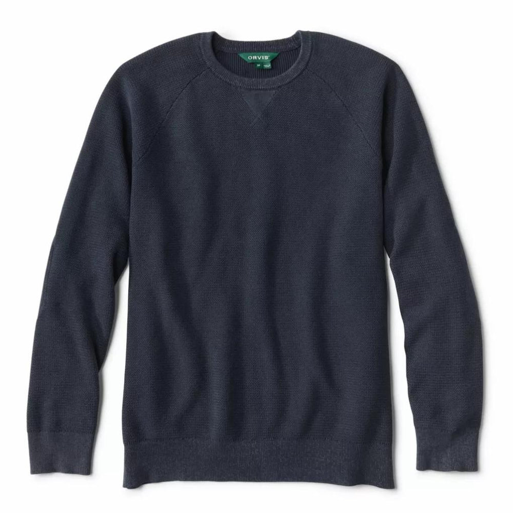 Orvis Sweaters | Sun-Faded Crewneck Sweater True Navy - Men