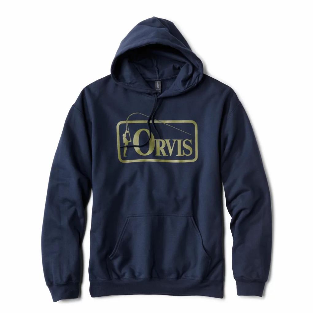 Orvis Sweatshirts | Bent Rod Badge Hoodie True Navy - Men
