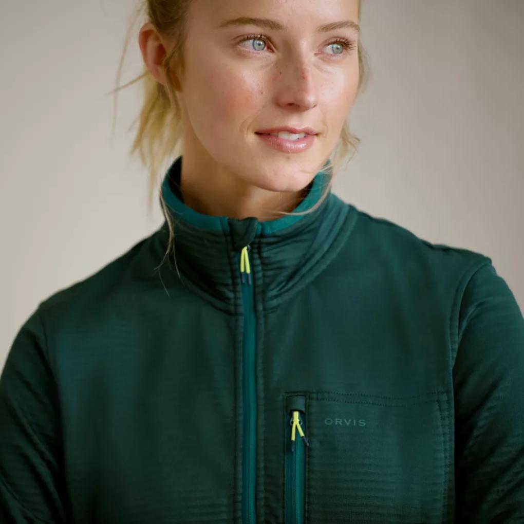 Orvis Sweatshirts | Horseshoe Hills Fleece 1/2-Zip Peacock - Women