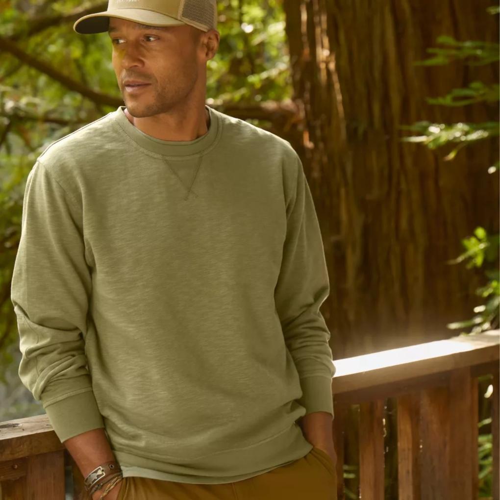 Orvis Sweatshirts | Men's Montana Morning® Crewneck Sweatshirt Moss - Men