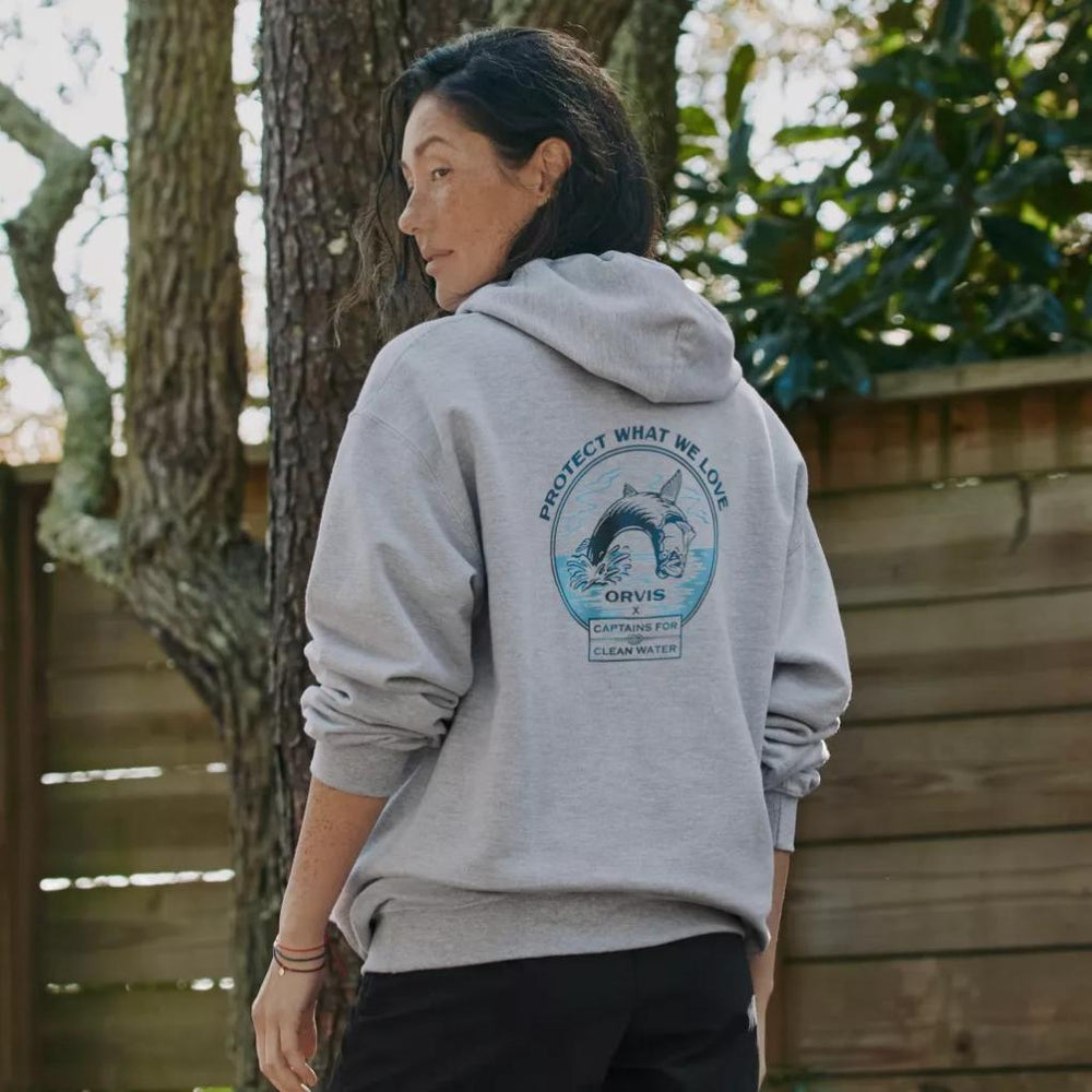 Orvis Sweatshirts | Orvis X Captains For Clean Water Hoodie Heather Gray - Men/Women