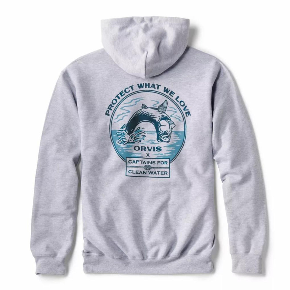 Orvis Sweatshirts | Orvis X Captains For Clean Water Hoodie Heather Gray - Men/Women