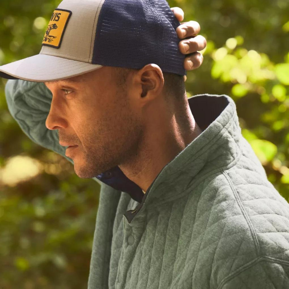 Orvis Sweatshirts | Outdoor Quilted 1/4-Snap Sweatshirt Aloe - Men