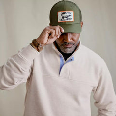 Orvis Sweatshirts | Signature 1/4-Zip Sweatshirt Mushroom - Men