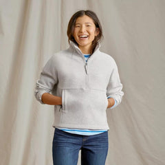 Orvis Sweatshirts | Textured Quilt 1/2-Zip Sweatshirt Light Gray Heather - Women