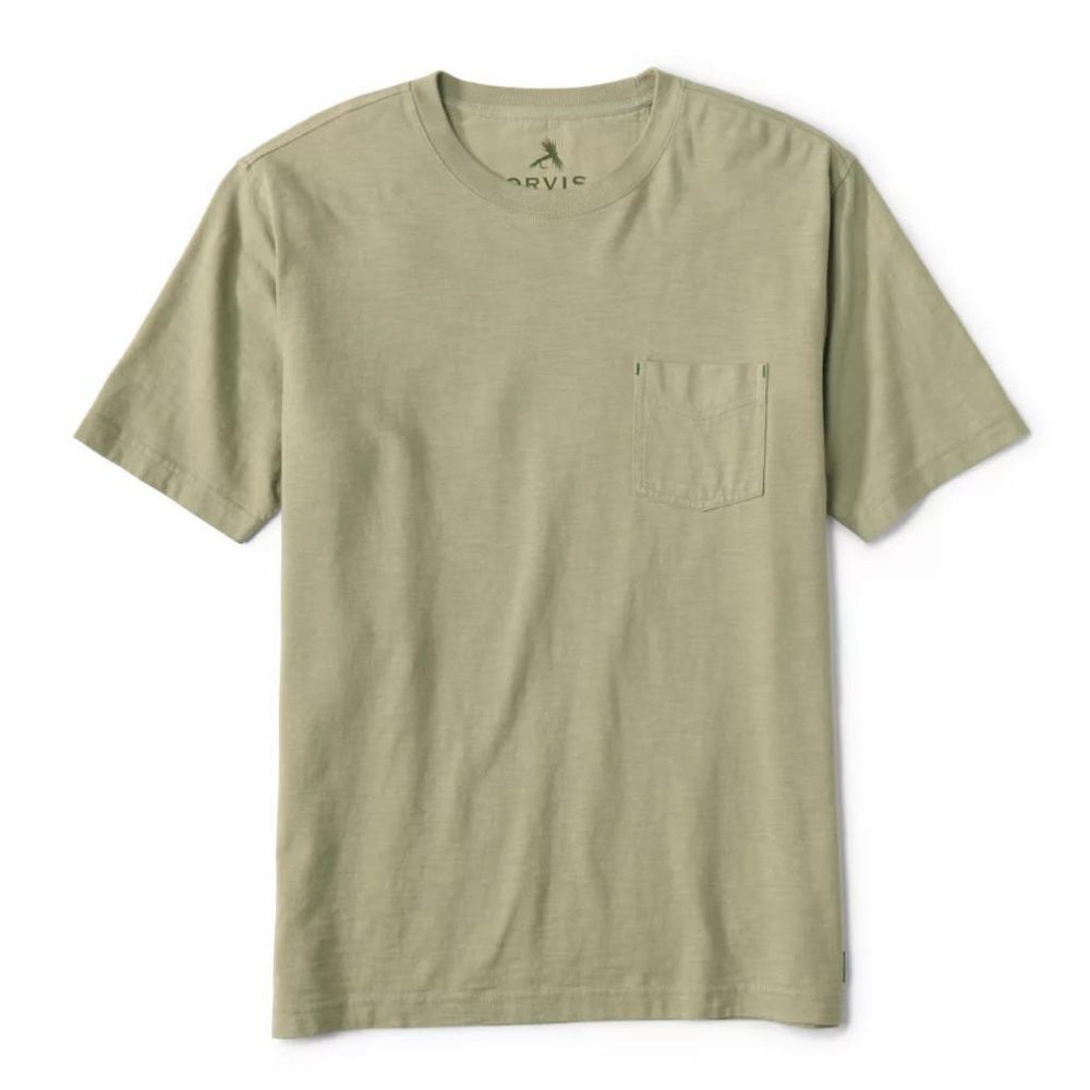 Orvis T-Shirts | Bromley Slub Short-Sleeve Crewneck T-Shirt Olivine - Men