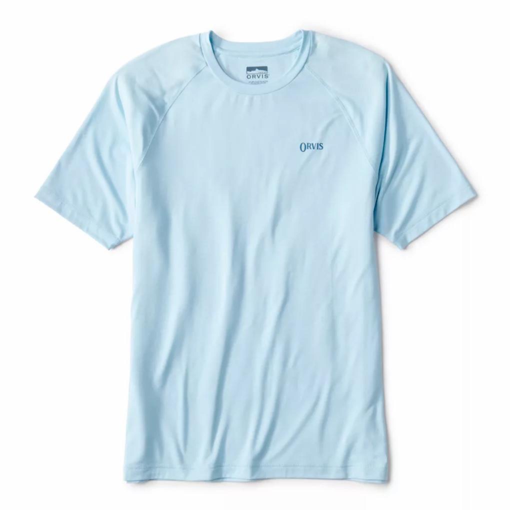 Orvis T-Shirts | DriCast™ Logo Short-Sleeve Crew T-Shirt Blue Mist - Men/Fly Fishing/Hunt