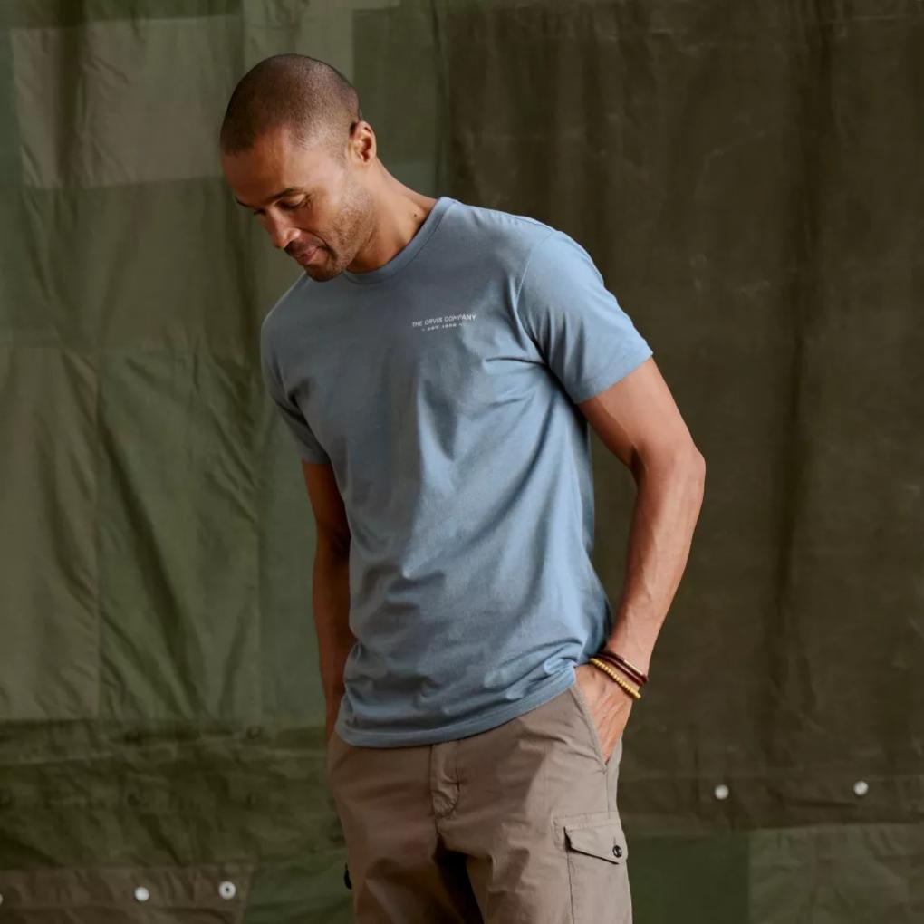 Orvis T-Shirts | Spring Creek T-Shirt Blue Haze - Men