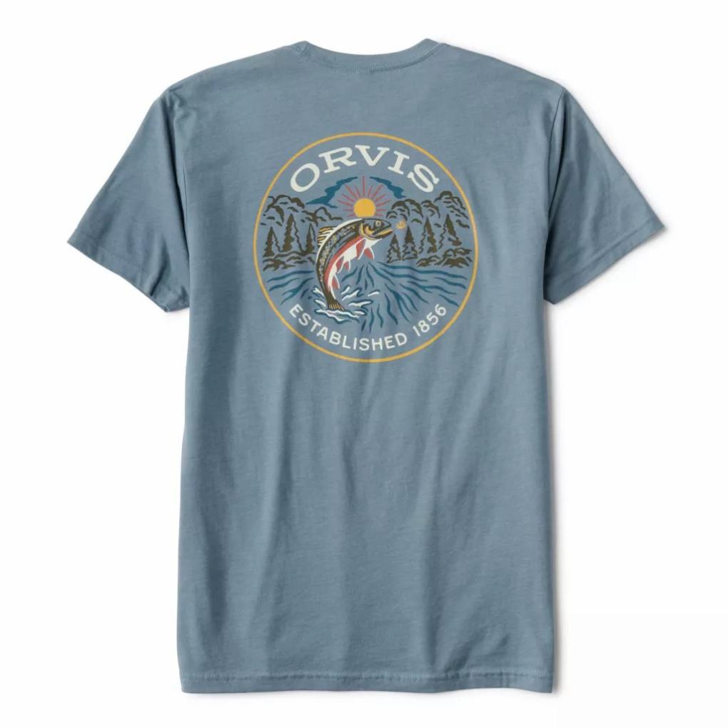 Orvis T-Shirts | Spring Creek T-Shirt Blue Haze - Men