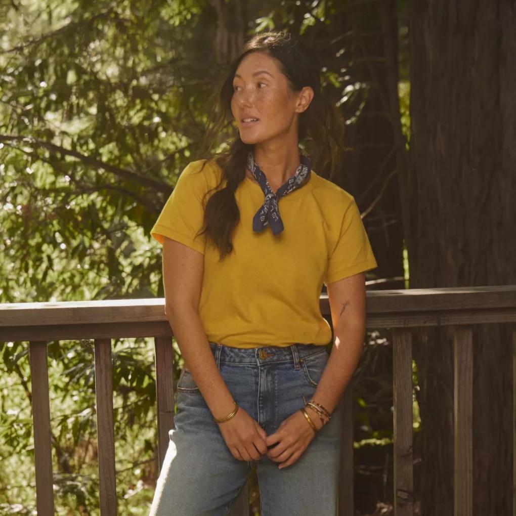 Orvis Tees | Bromley Slub Short-Sleeve Crewneck Tee Pilsner - Women