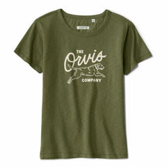 Orvis Tees | Bromley Slub Short-Sleeve Logo Crewneck Tee Moss - Women