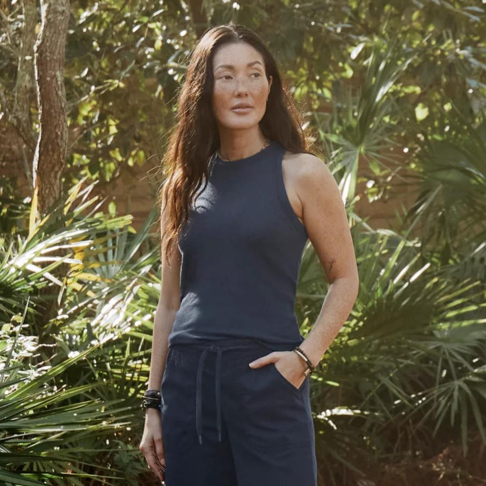 Orvis Tees | Ribbed Tank True Navy - Women