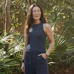 Orvis Tees | Ribbed Tank True Navy - Women