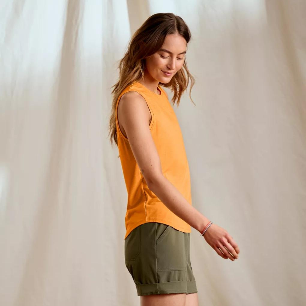 Orvis Tees | Women's DriCast™ Tank Tangerine - Women/Fly Fishing/Hunt