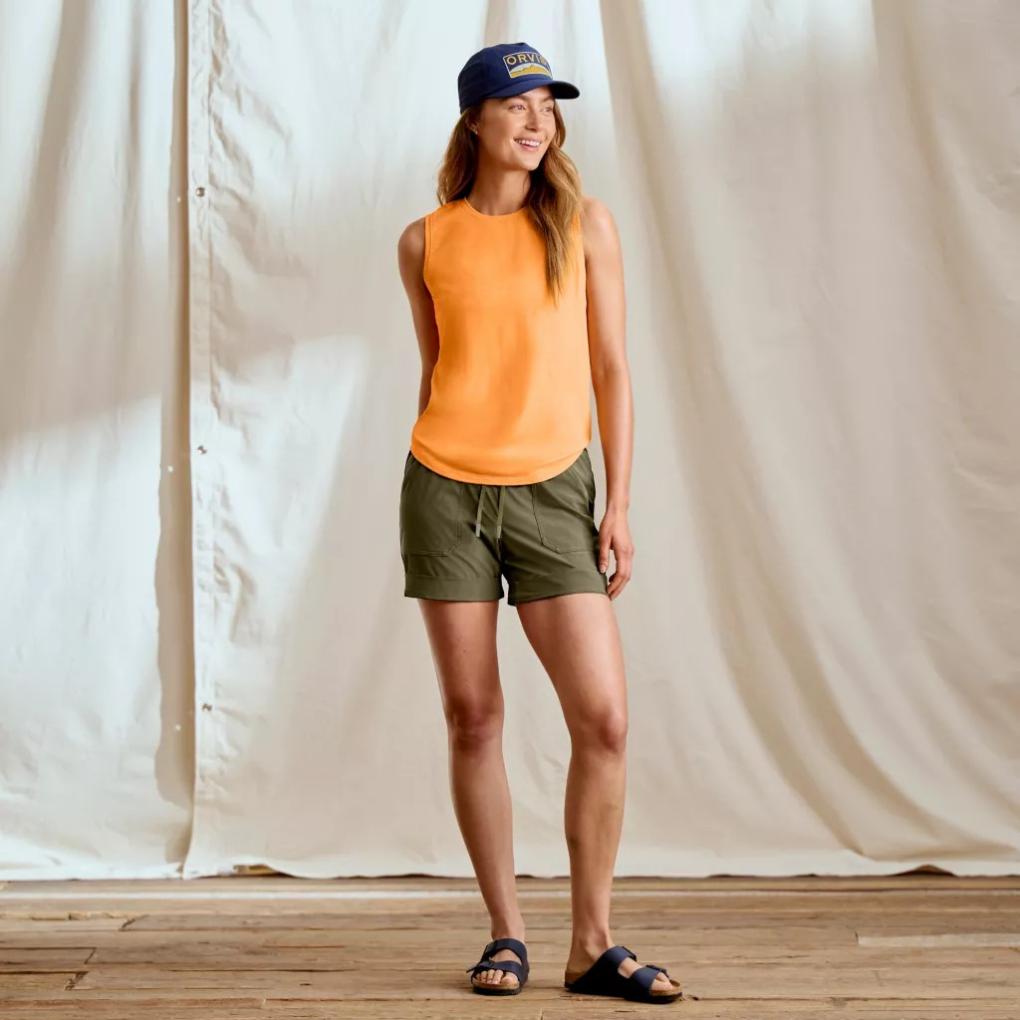 Orvis Tees | Women's DriCast™ Tank Tangerine - Women/Fly Fishing/Hunt