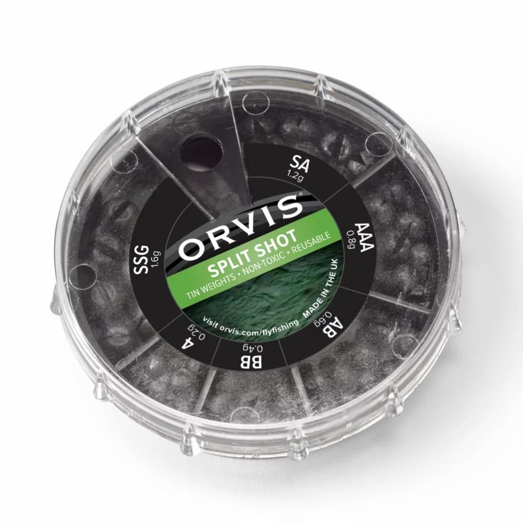 Orvis Tools | Orvis Non-Toxic Split Shot - 6 Sizes Black - Fly Fishing