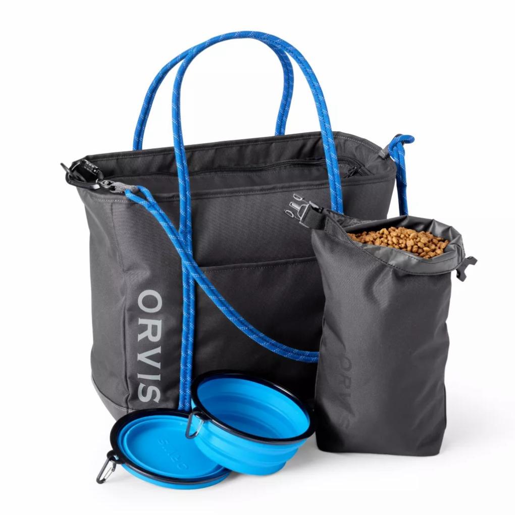 Orvis Travel Accessories | Tough Trail® Dog Travel Tote Kit Asphalt - Dogs/Packs &amp; Bags