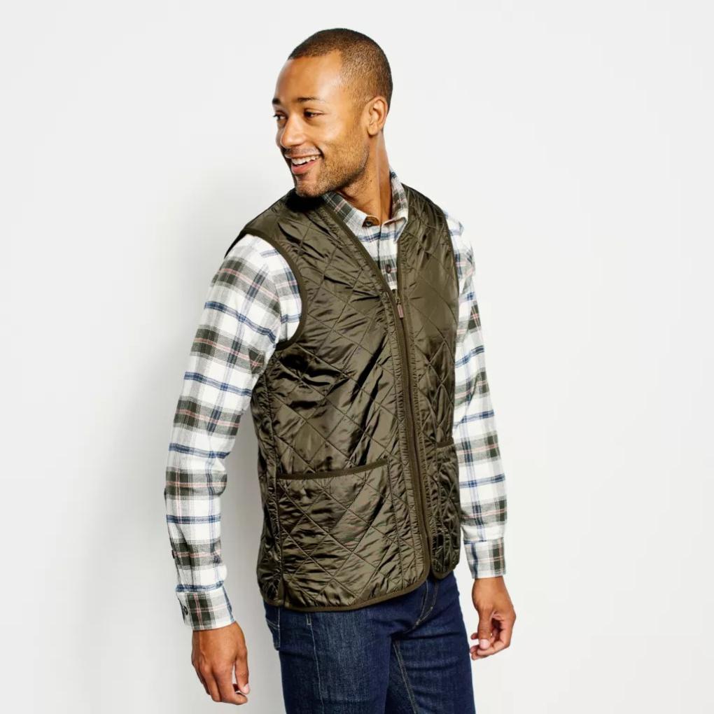Orvis Vests | Barbour® Polarquilt Zip-In Liner Olive - Men