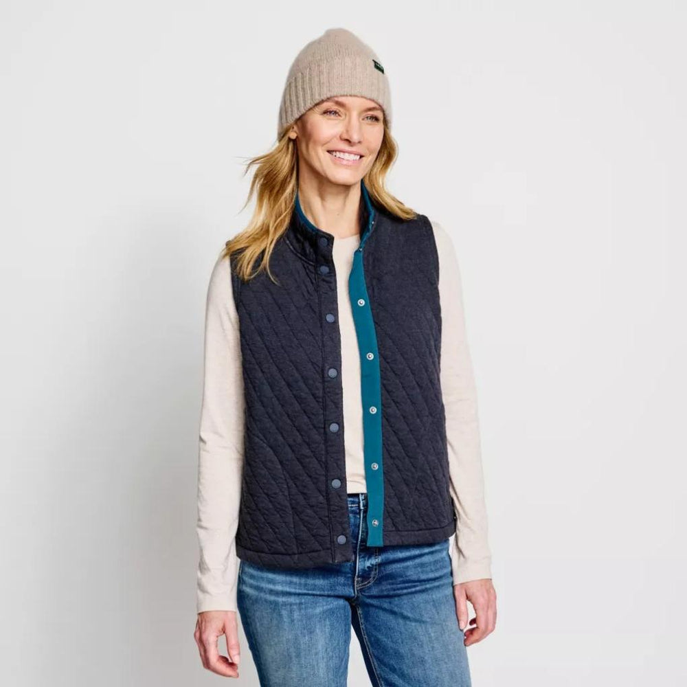 Orvis Vests | Outdoor Quilted Vest True Navy Heather - Women