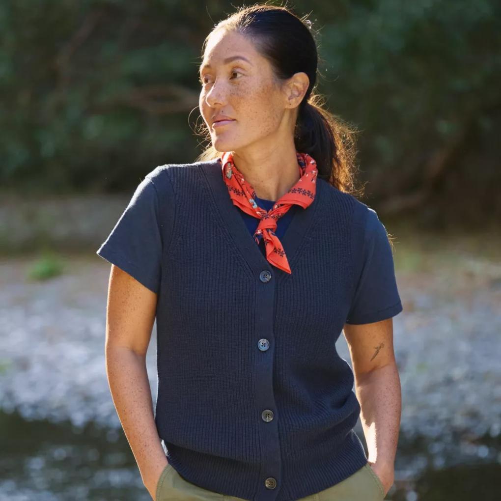 Orvis Vests | Ribbed Sweater Vest True Navy - Women