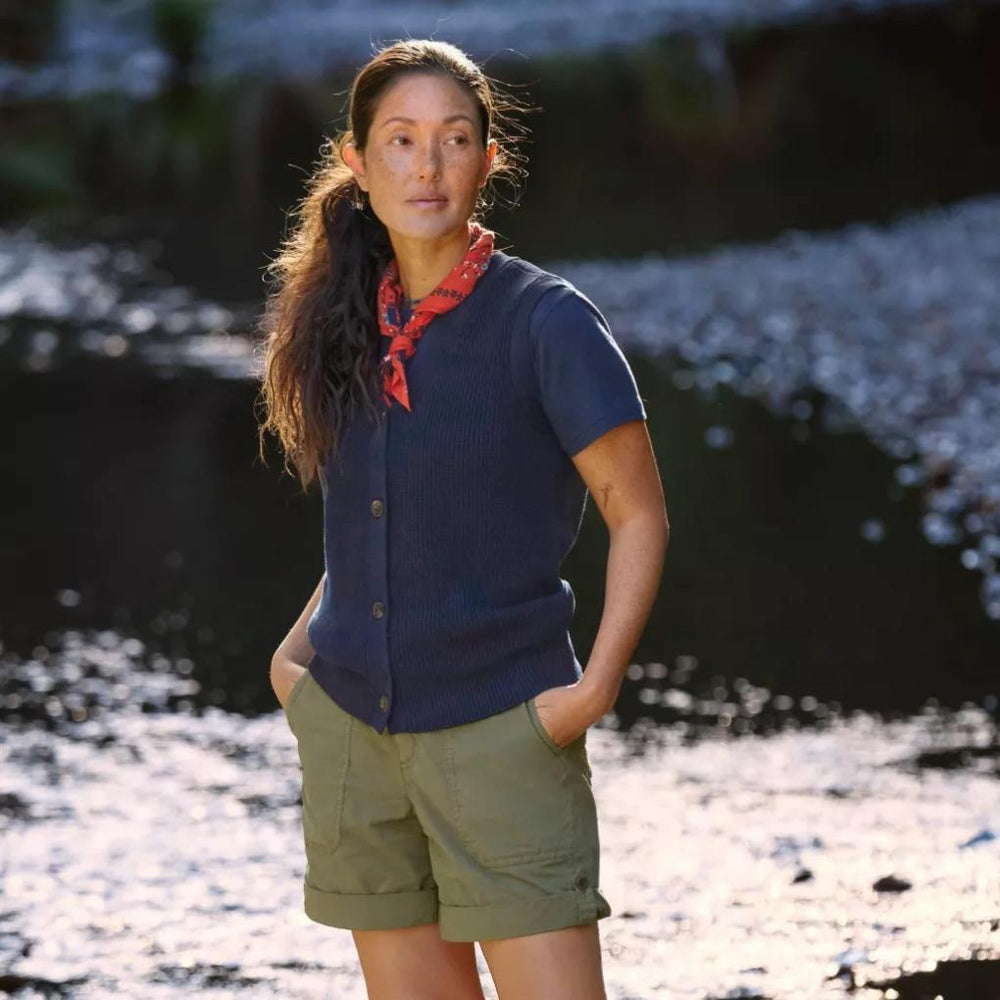 Orvis Vests | Ribbed Sweater Vest True Navy - Women