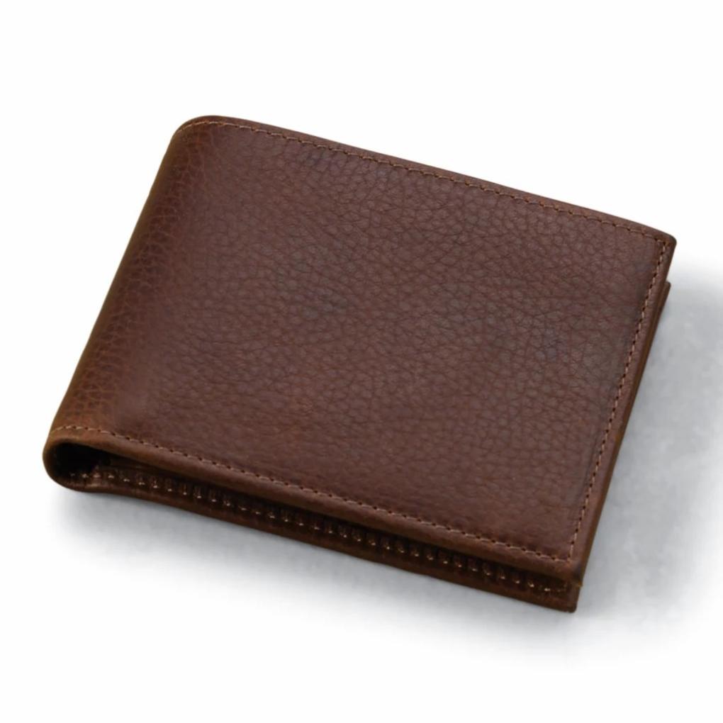 Orvis Wallets | American Bison Thinfold Leather Wallet Brown - Men/Packs &amp; Bags