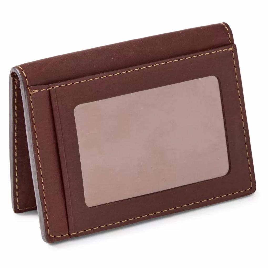 Orvis Wallets | Bison Leather Folding Card Carrier Brown - Men/Packs &amp; Bags