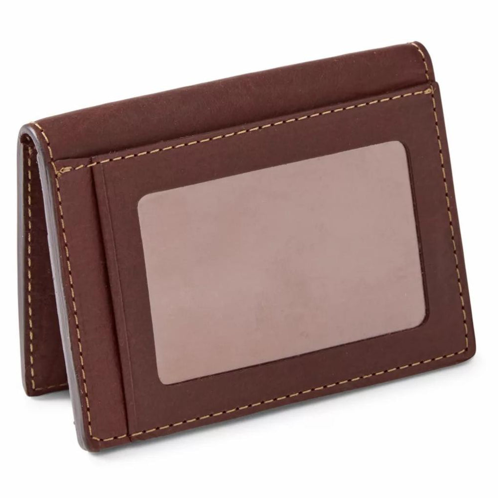 Orvis Wallets | Bison Leather Folding Card Carrier Brown - Men/Packs &amp; Bags