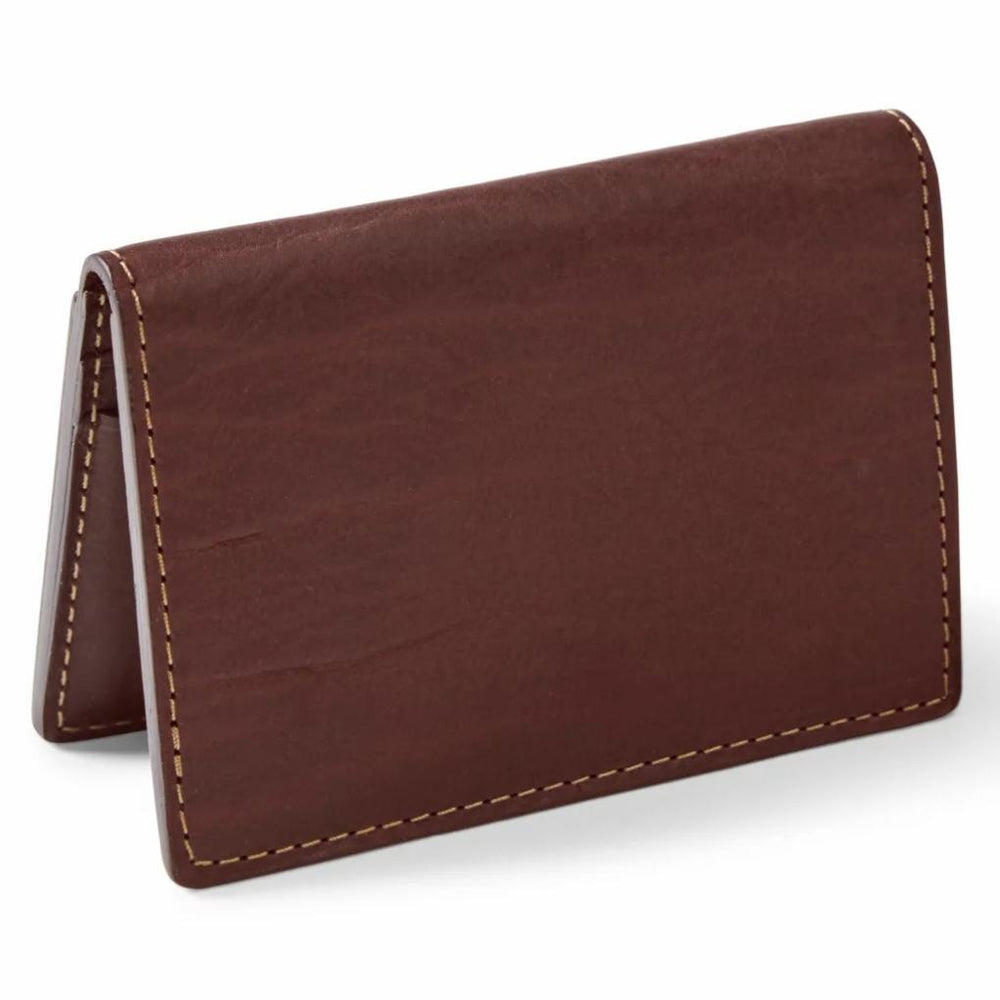 Orvis Wallets | Bison Leather Folding Card Carrier Brown - Men/Packs &amp; Bags