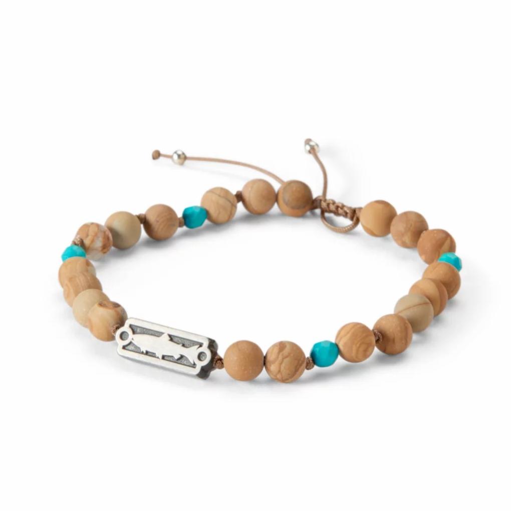 Orvis Watches &amp; Jewelry | Sight Line Trout Beaded Bracelet Sandalwood - Men