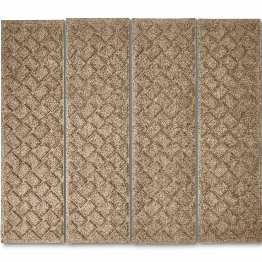 Orvis Water Trapper Mats | Recycled Water Trapper® Basketweave Stair Treads Camel - Dogs/Home Goods