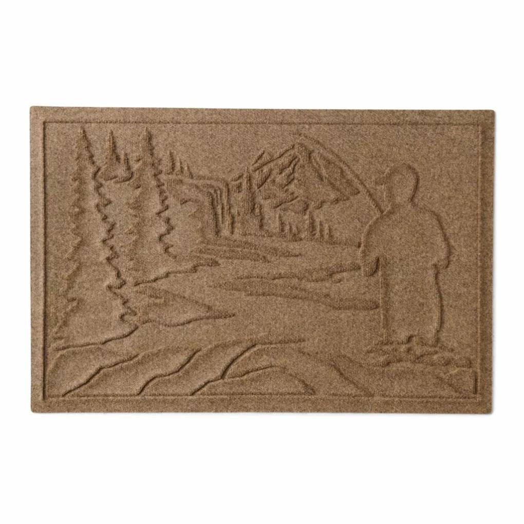 Orvis Water Trapper Mats | Recycled Water Trapper® Fisherman 2' X 3' Mat Camel - Dogs/Home Goods