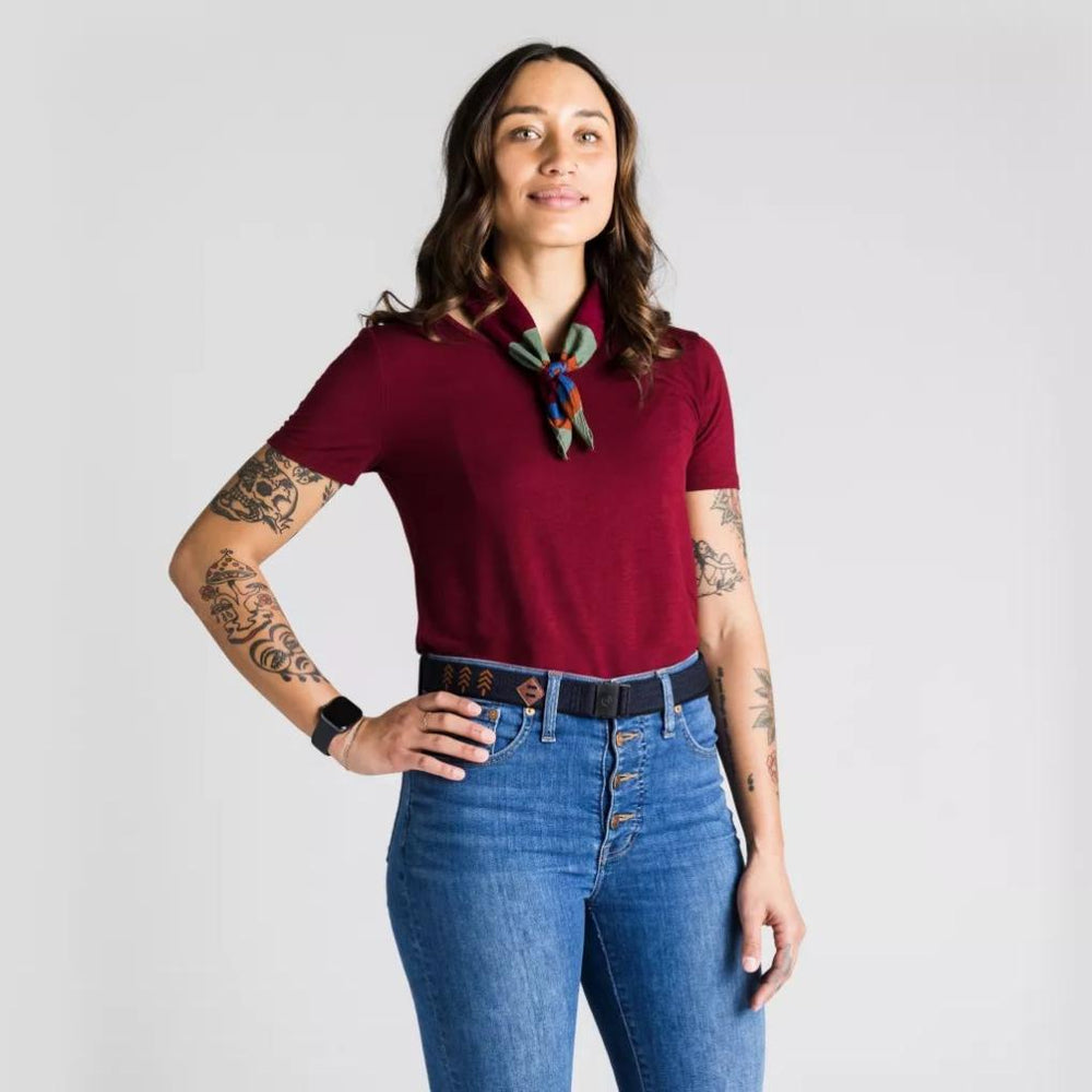 Orvis Women's | Women’s Arcade Blackwood Slim Belt Heather Navy - Fly Fishing